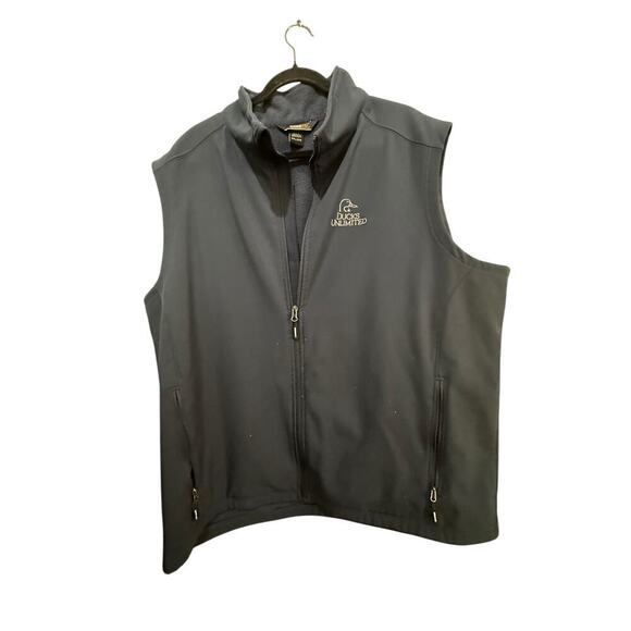 Ducks Unlimited Core 365 Men's Gray Sleeveless Front Full Zip Vest Size 2XL - Picture 1 of 6